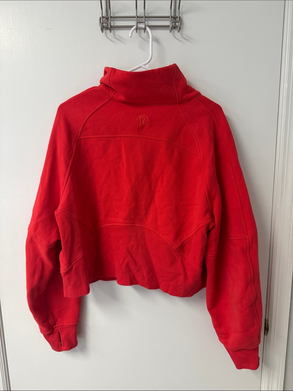Red Half-Zip Fleece Pullover Lululemon M/L - Picture 3 of 4